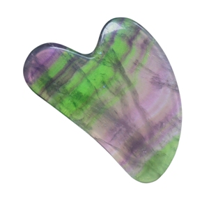 Herramienta Gua Sha de Fluorita en Forma de Corazón, Piedra de Masaje Facial, Raspador - Product Image 4