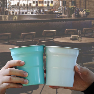 Taza de Cerveza Clásica de Aluminio Reciclable - Vaso Ecológico Ligero para Fiestas - Product Image 2