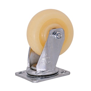 Ruedas Giratorias de Nylon Resistentes <span class=keywords><strong>al</strong></span> Desgaste de 3, 4 y 5 Pulgadas, Ruedas de Servicio Mediano con Recubrimiento de Zinc para Muebles - Product Image 1