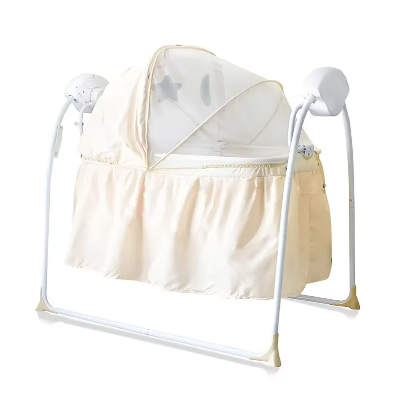 Lullaby Cradle Soothing Baby Swing with Music Light