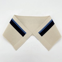 Haute qualité écologique 97% polyester 3% Spandex anti-rétrécissement col en tricot côtelé Jacquard respectueux de la peau