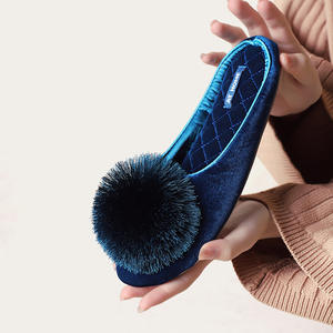 Wholesale New Products TPR Sole Indoor slippers Suede Floor slippers With Factory Bestseller - Product Image 4