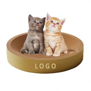 Rascador para Gatos Personalizado con Logotipo, Reciclable, Cama para Mascotas, Cartón Corrugado Resistente al Desgaste y Sin Desportilladuras - Product Image 1