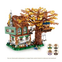 MEW LOZ1033 Dream Treehouse Kit de construction de modèle de jouet éducatif en plastique ABS, 4000 pièces, cadeau unisexe pour adolescents et adultes, JOUETS