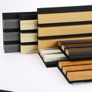 HEYES gran oferta panel de pared de listones acústicos de madera personalizado disponible fábrica insonorizada ignífuga fácil DIY panel decorativo para hotel - Product Image 5