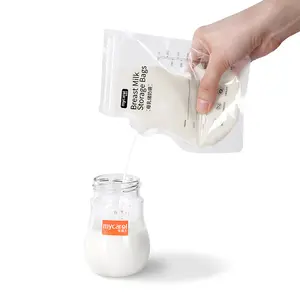 Breastmilk Storing Bags, Temp-Sensing Discoloration Milk Storing Bags for Breastfeeding, Disposable Milk Storage Bag