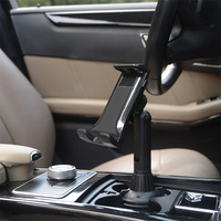 Support de tablette support de verre 360 support de Smartphone réglable voiture 270 barre d'inclinaison Base triangulaire Ram support de tablette pour SUV