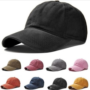 Casquette <span class=keywords><strong>de</strong></span> baseball unisexe vintage délavée unie, effet amincissant, pour l'été, vente en gros - Product Image 1