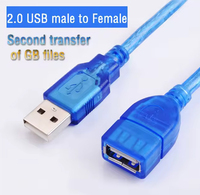 USB 2.0 un mâle à un câble d'extension femelle adaptateur de Charge de synchronisation de données intelligent pour ligne de Transmission de caméra d'ordinateur