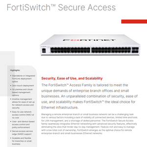 Commutateur Gigabit PoE+ 24 ports <span class=keywords><strong>FortiSwitch</strong></span> FS-<span class=keywords><strong>124E</strong></span>-FPOE, 4 liaisons montantes SFP+ 10G, géré, couche 2, SNMP, VLAN, QoS, accès sécurisé - Product Image 2