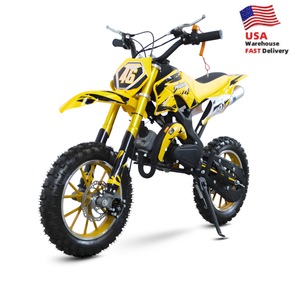 热销黄色 49CC EPA 认证迷你燃气越野车工厂批发儿童越野车现货 - Product Image 1
