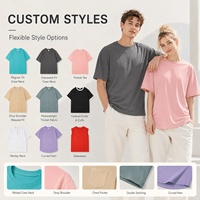 Camiseta Unisex con Logotipo Personalizado, Premium, de Fibra Natural Peinada, Cuello Redondo, para Impresión, Camiseta al por Mayor OEM