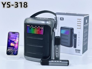Altoparlante <span class=keywords><strong>Karaoke</strong></span> Portatile con 2 Microfoni Wireless, Luce LED RGB, <span class=keywords><strong>Bluetooth</strong></span> 5.3, Sistema PA per Feste in Casa e Campeggio all'Aperto - Product Image 3