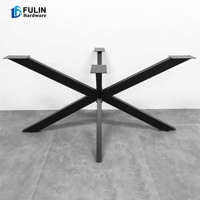 Pied de meuble en fonte, hauteur d'araignée, meuble de table en acier et métal, parfait pour une salle à manger