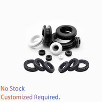 Meaofeta junta de goma Fkm personalizada de alta calidad Epdm silicona cableado ojal protector de Cable plano ojal de goma