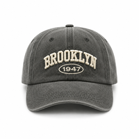 Gorra de Béisbol Personalizada con Logotipo en Relieve 3D, Bordado Deportivo, Ajustable, Suave, Sin Estructura, de 6 Paneles, Lavada y Desgastada, de Sarga
