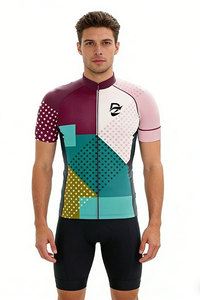 Maillot de cyclisme unisexe haut de gamme léger à séchage rapide personnalisé à manches courtes pour événements d'équipe de course sur route et sports de plein air - Product Image 4