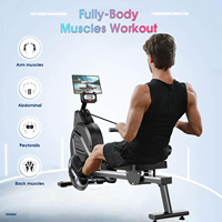 Equipo de fitness de uso doméstico Máquina de remo magnética de remo de ejercicio cardiovascular popular con precio barato