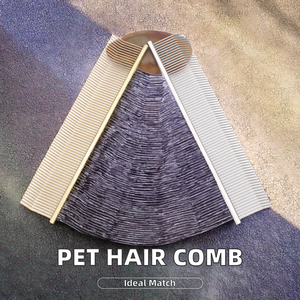 Peine recortador de pelo de Metal plegable <span class=keywords><strong>con</strong></span> dientes y agujas de fila ligera para uso doméstico, aseo para gatos y perros C7817 - Product Image 2