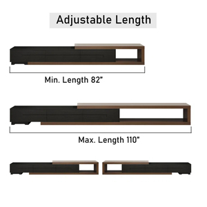 Factory Wholesale Custom Extendable Tv Stand, Wood Reversible Entertainment Center With 3 Large Drawers - Product Image 1