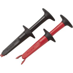 Fluke Ac220 Suregrip Alligator Clips Black And Red Plastic Insulated Anti Slip For Electrical Testing - Product Image 1