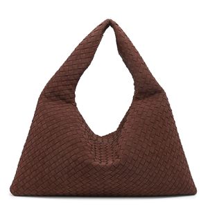 Shopping Bag Online Fashion Essential Handmade Tressé Soft Shapely and Big Woven PU Suede Sac à main Sacs pour femme - Product Image 1