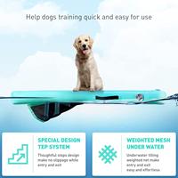 Rampe aquatique gonflable pour grands chiens - Rampe flottante pour animaux de compagnie jusqu'à 200 livres - Escalier gonflable pour bateaux et quais