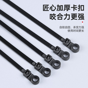 สายรัดเคเบิลไนลอน Lts Litai ขนาด 3.6x150 มม. แบบล็อคตัวเอง หัวกลม สำหรับงานอุตสาหกรรม สีดำ สีขาว - Product Image 1