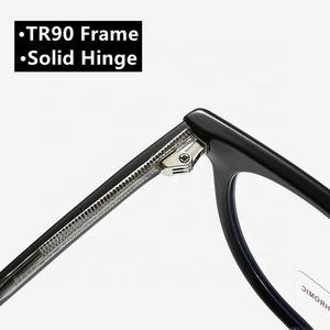 Lunettes photogray unisexes <span class=keywords><strong>anti</strong></span>-reflets bloqueur de <span class=keywords><strong>lumière</strong></span> <span class=keywords><strong>bleue</strong></span> intérieur <span class=keywords><strong>anti</strong></span>-soleil extérieur TR90 insert métallique rond jambe charnière en métal - Product Image 6