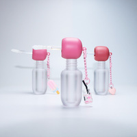 Flacons de gloss à lèvres translucides mats de qualité supérieure, tubes de fard à paupières liquides, flacons de teinture à lèvres pour emballage format voyage