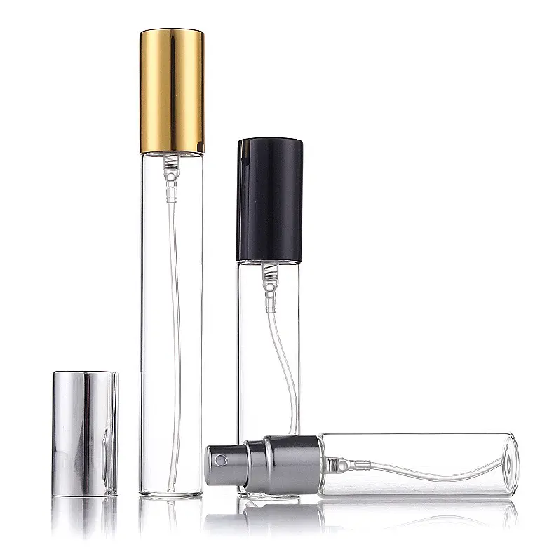 2 ml 3ml 5ml 10ml Mini Empty 2ml Clear Spray Bottle Glass Perfume Sample Atomizer Spray Bottles For Essential Oil PackagingSALE