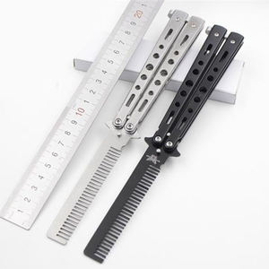 Mini peine de mariposa plegable de alta calidad, venta al por mayor, juguete de Metal, cuchillo de mariposa, entrenador para adultos - Product Image 2