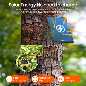 Ngoài trời năng lượng mặt trời-Powered 4G <span class=keywords><strong>Dome</strong></span> <span class=keywords><strong>Camera</strong></span> với CMOS cảm biến tầm nhìn ban đêm 6MP IP65 phát hiện chuyển động lưu trữ đám mây 1 năm bảo hành - Product Image 3