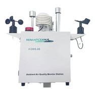 Sensor AQMS-09 PM2.5 PM10 SO2 NO2 CO O3 TVOC, Sistema de Monitoreo de Calidad del Aire Interior, Clasificación IP55, Succión por Bomba, Pantalla LCD de Alta Definición