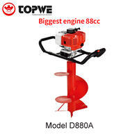 Perceuse de terre OEM 82cc 3.5KW à 2 temps avec cylindre pour le forage de trous de grand diamètre, la plantation d'arbres et l'installation de clôtures