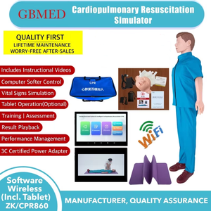 Mannequin de formation en RCR sans fil pour le corps entier avec logiciel <span class=keywords><strong>informatique</strong></span> <span class=keywords><strong>et</strong></span> tablette inclus pour les sciences médicales - Product Image 2