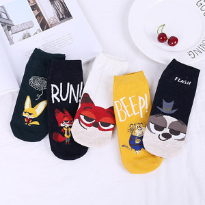 Hot Selling Cute Ladies Short <strong>Secret</strong> <strong>Socks</strong> Casual Cartoon Animal Ankle Sneaker <strong>Socks</strong> for Summer - Product Image 1