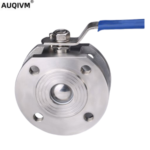 AUQIVM ตัวหนีบแบบแมนนวล รุ่นบางสั้น ผลิตจากเหล็กกล้าไร้สนิม 304/316 พร้อมซีลแข็งแบบหนีบ  หน้าแปลนบอล รุ่น 100070107 แบบบางสั้น V - Product Image 2