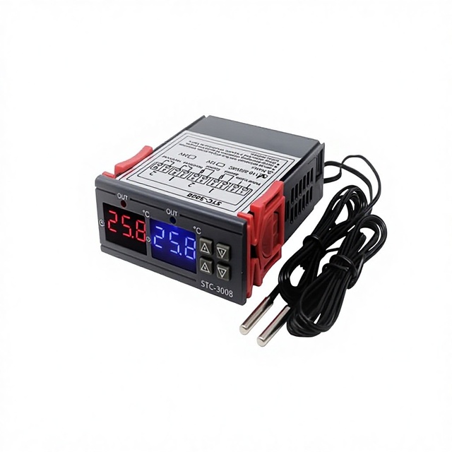 STC-3008 Microcomputer Digital Display Intelligent Temperature Controller Electronic Dual-Temperature Dual-Control Adjustable