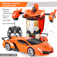 EPT Transform RC Voiture Robot Radio Télécommande Robot Déformation Un Clic Déformation 1:18 Échelle Transformer Télécommande Voiture