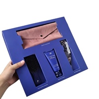 Boîte cadeau magnétique de luxe avec logo personnalisé et insert en carton floqué pour kit de coiffure, emballage cosmétique