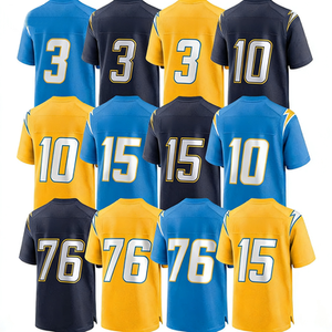 قمصان رياضية جديدة بالجملة مخيطة للرجال والأطفال والشباب، قميص لوس أنجلوس رقم 10 هيربرت ورقم 15 ماكونكي، قميص كرة القدم الأمريكية - Product Image 1