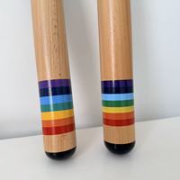 Orff Musical Instrument Rain Sound Cylinder Wood Sound Effect Rain Sound Sand Cylinder Music Toy rainbow Stick Hourglass