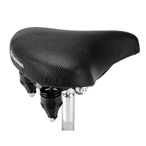 Sillín de Bicicleta MTB con Parte Superior de PVC y Base de Plástico, Resorte de Doble Acción, Asiento Cómodo con Absorción de Impactos - Product Image 5