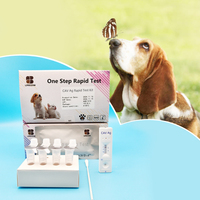 Kit de Prueba Rápida Combinada CPV CCV Ag, Antígeno del Coronavirus y Parvovirus Canino 2 en 1, Diagnóstico Veterinario para Perros, 10 Minutos, Muestras de Heces, ISO13485