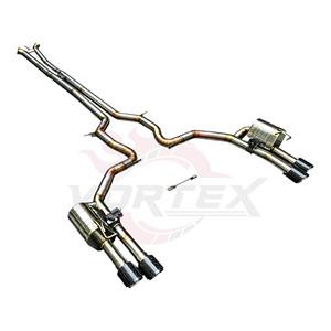 ท่อไอเสียแบบ Catback วาล์วไทเทเนียมแท้ Vortex สำหรับ Porsche Panamera 971 ปี 2017-2024 พร้อมปลายท่อคาร์บอนเงาแบบ Quad และชุด Sound Kit - Product Image 2