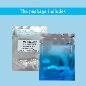 Piedras de Moissanita Creadas en Laboratorio, Tamaño Pequeño 0.8-3.5mm, Color D, Claridad VVS1, Corte Brillante Excelente, para Joyería - Product Image 6