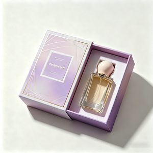 Custom Luxury Cosmetics Packaging Paperboard Stamped Paper Boxes Printed Logo Premium Gifting Rigid Cardboard Perfume Gift <b>Box</b> - Product Image 1