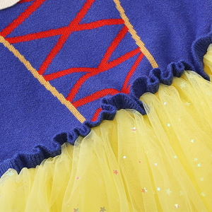 Robe de princesse Blanche-Neige pour filles, en coton, à manches longues, pour spectacle télévisé, film, Halloween, Noël, cosplay, déguisement de personnage pour enfants - Product Image 4