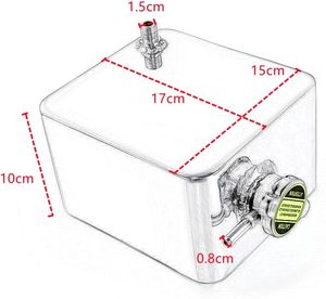 Tanque de Expansión de Refrigerante Universal LAVITIN de 2.5L, de Aleación de Aluminio, con Ajuste Estándar - Product Image 5